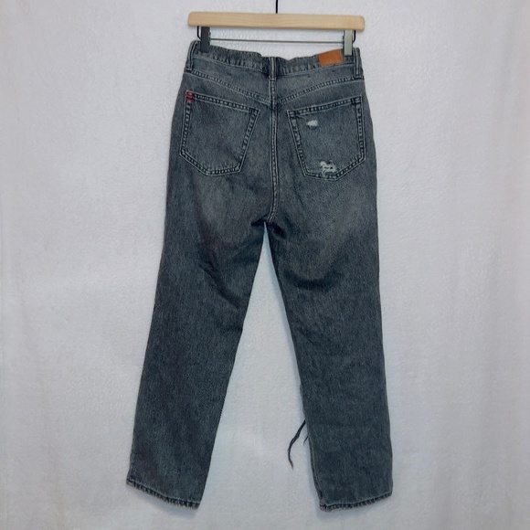 Urban Outfitters BDG Charcoal Wash Denim High Rise Button Fly Slim Straight Jean - Picture 5 of 5